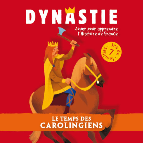 jeu de 7 familles sur les carolingiens pour découvrir l'histoire de france avec clovis dagobert, pepin le bref